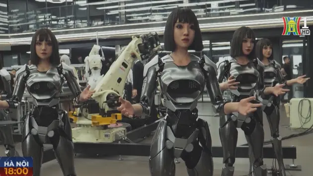 Robot hình người được sản xuất tại Trung Quốc