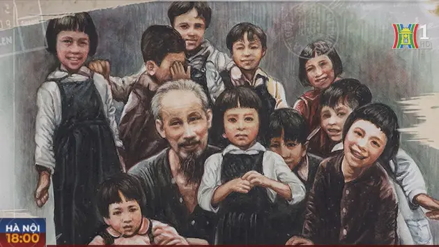 Triển lãm 'Tấm lòng của họa sĩ Việt kiều với Bác Hồ'