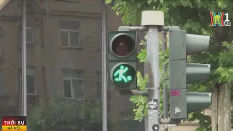 Đèn giao thông phong cách bóng đá ở Đức