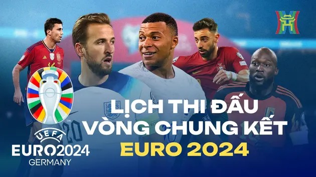 Công bố lịch thi đấu chính thức Euro 2024