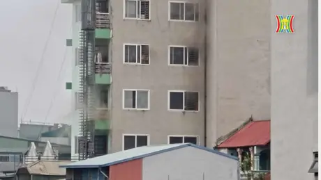 Cháy chung cư mini 9 tầng ở quận Thanh Xuân