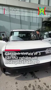 Cận cảnh VinFast VF 3 bản thử nghiệm