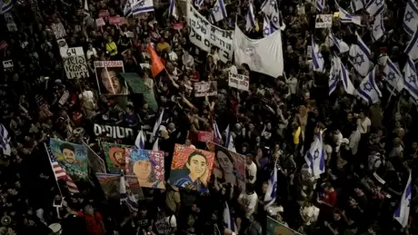 Người dân Israel biểu tình yêu cầu ngừng bắn, thả con tin