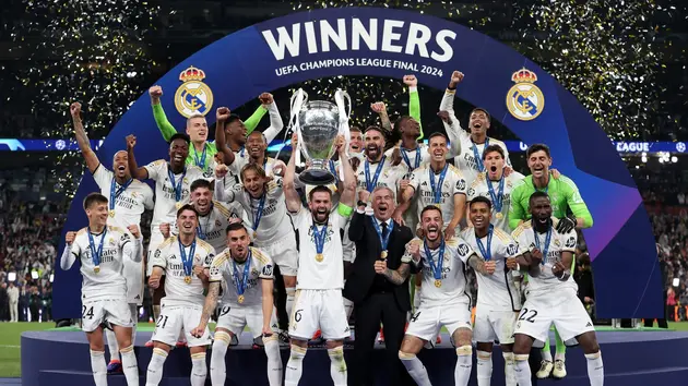 Real Madrid lần thứ 15 vô địch UEFA Champions League

