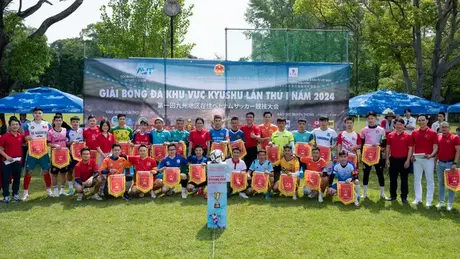 Khai mạc giải bóng đá của người Việt tại Kyushu Nhật Bản