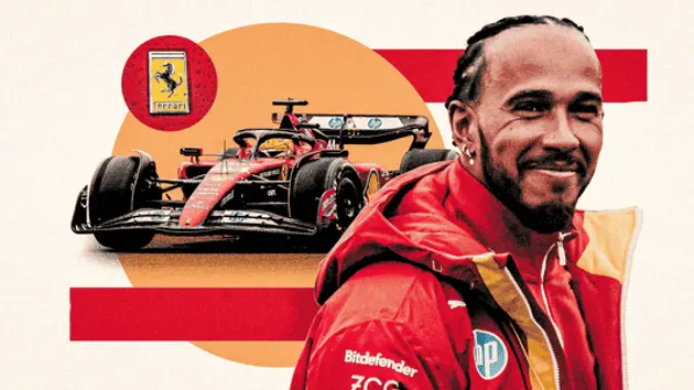 Lewis Hamilton ra mắt đội đua mới Ferrari trong mùa giải 2025